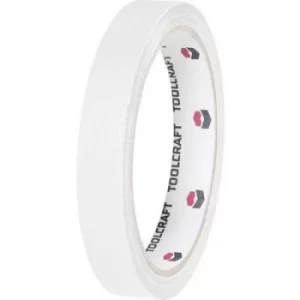 Image of TOOLCRAFT HEB38L10WC HEB38L10WC Cloth tape HEB38L10WC White (L x W) 10 m x 38mm