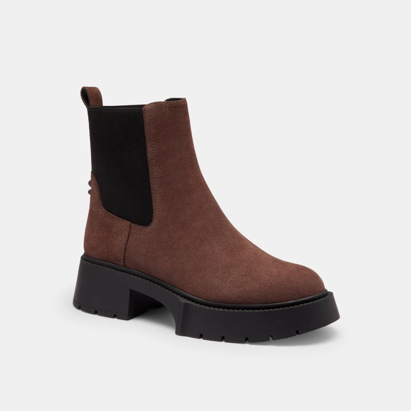 Image of Coach Womens Leah Chelsea Boots MAPLE female 8 (41)