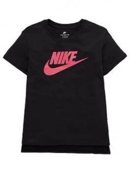Image of Nike OLDER GIRLS HILO FUTURA 2 TEE Black Size L12 13 Years Women