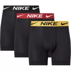 Image of Nike 3 Pack Boxer Briefs Mens - Black