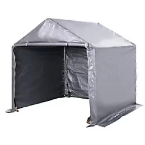 Image of OutSunny Garden Storage Shed Grey 2000 x 2000 x 2000 mm