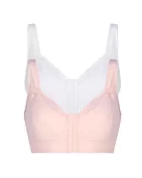 image of 2 Pack Macy Front Fasten Bras