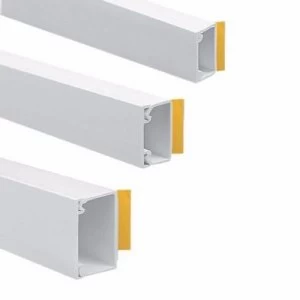Image of Zexum 16mm x 16mm Self Adhesive Mini Trunking - 1m