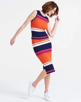 image of Oasis Stripe Knitted Skirt