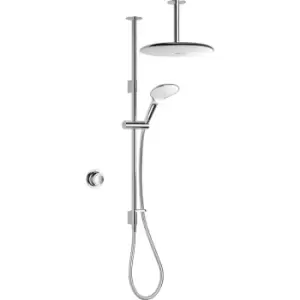 image of Mira Mode Maxim Thermostatic Digital Mixer Shower High Pressure / Combi Ceiling Fed in Chrome Stainless Steel