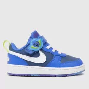 Image of Nike Navy & White Court Borough Low 2 Boys Toddler Trainers