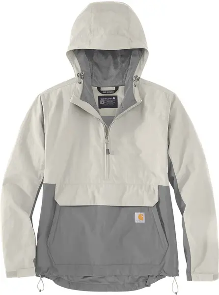 Image of Carhartt Rain Defender Loose Fit Lightweight Packable Ladies Jacket, grey, Size XL for Women