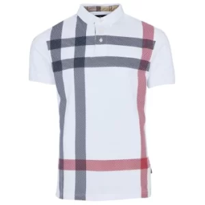 image of Barbour Mens Blaine Polo White Large