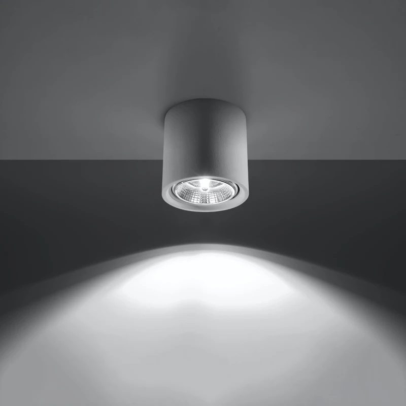 Image of Sollux Lighting Kalu Ceramic White 1 Light Classic Ceiling Light
