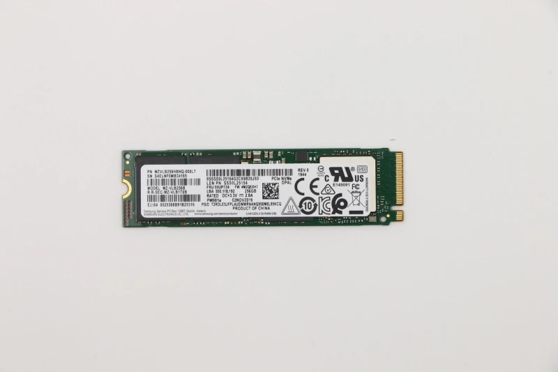 Image of Lenovo 00UP734 internal solid state drive 256GB M.2 PCI Express NVMe