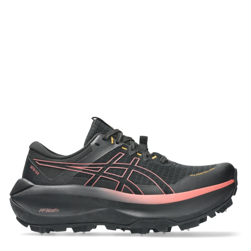 Image of Asics Womens Fujisetsu Max GTX Fujitrabuco Trail Running Shoes Black/Dark Pink female 7 (40.5)