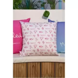 image of I Saw It First Love Island Icons Cushion - White