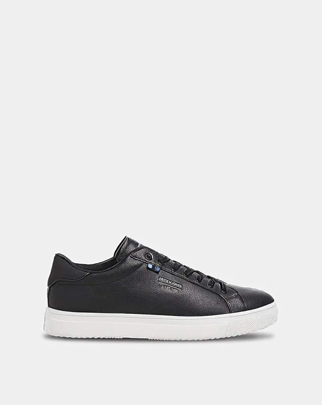 Image of jack & jones Jack & Jones Bale PU Trainer - Black Anthracite - JACK & JONES - Size: 8 Anthracite Male 8 SD80502