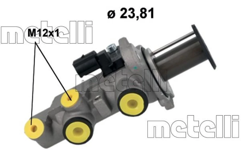 Image of METELLI Brake master cylinder METELLI 05-1250
