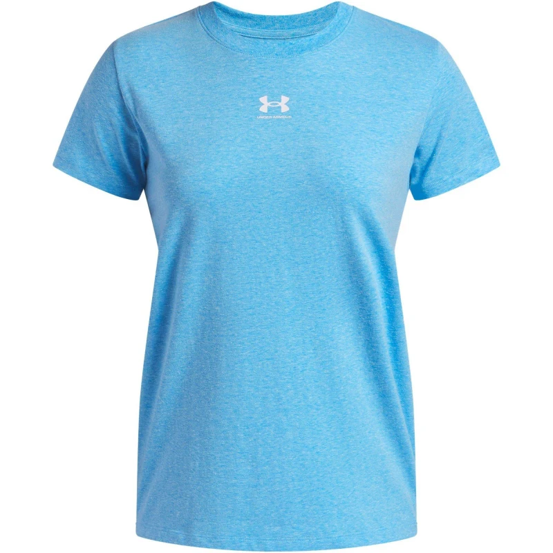Image of Under Armour Armour Ua Rival Core Ss T-Shirt Womens - Blue Blue 8