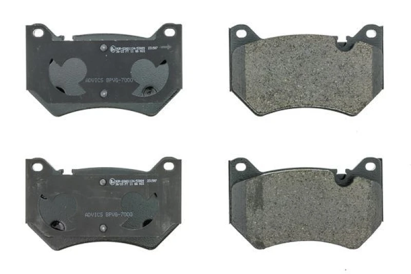Image of AISIN BPVG-7000 Brake pad set prepared for wear warning indicator Brake Pad Set,disc brake (402)