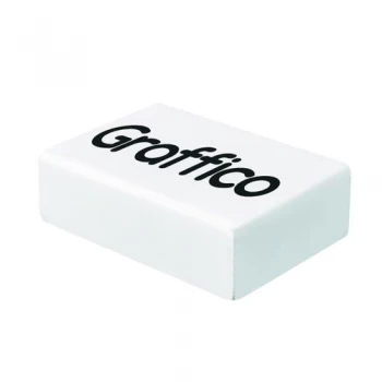 image of Graffico Plastic Eraser White Pack of 45 EN05992