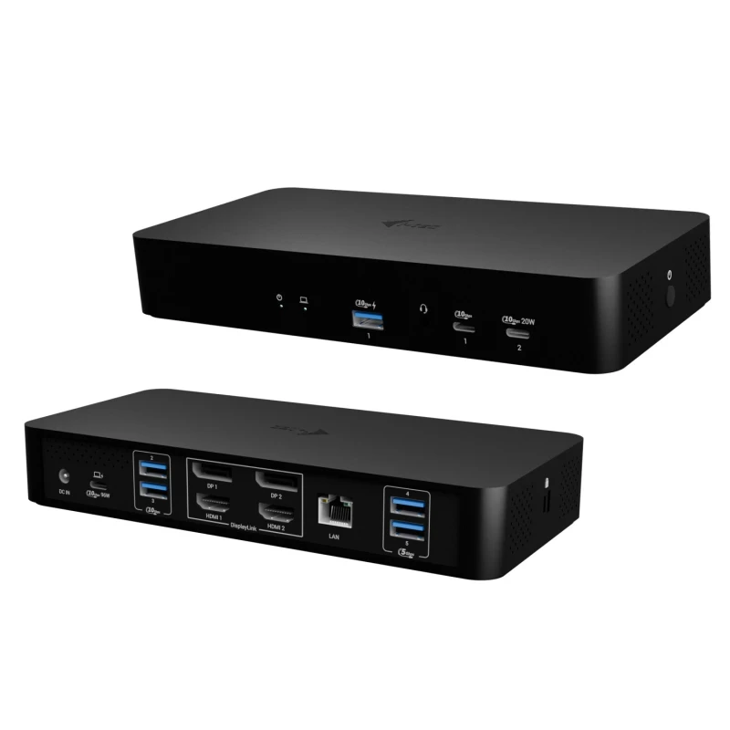 Image of i-tec i-tec Universal Intelligent Dual Display Docking Station + Power Delivery 100W CAINTGDUAL4KDOCPDUK