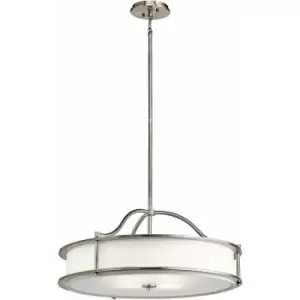 image of Loops - 4 Bulb Ceiling Pendant Light Fitting Classic Pewter LED E27 100W Bulb