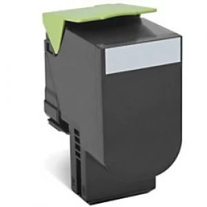 image of Lexmark 80C2XKE Black Laser Toner Ink Cartridge