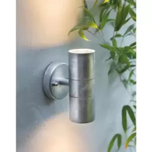 Image of Garden Trading St Ives Up Down Spot Nautical Mains Garden Wall Light Steel