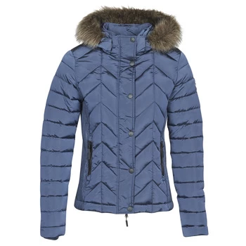 image of Superdry LUXE FUJI PADDED JACKET womens Jacket in Blue - Sizes UK 10,UK 12,UK 14,UK 16