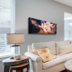 Image of 30902021C-006 Multicolor Decorative Canvas Painting