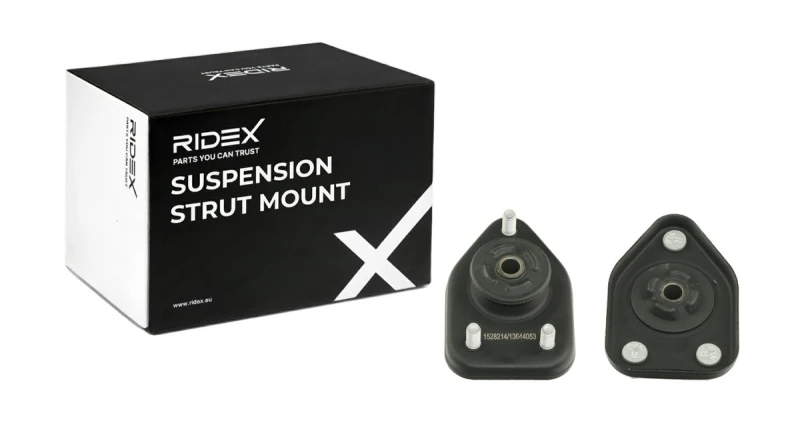 Image of RIDEX 1180S0914 Top strut mount Rear Axle, without ball bearing Suspension Strut Support Bearing (1180)