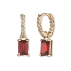 Image of Ladies Lauren Ralph Lauren Bohemian Balmoral Color Baguette Huggie
