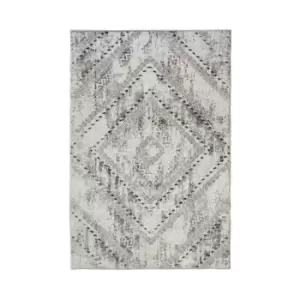 image of Homemaker Abstract Rug Square Grey 080X150Cm