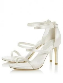 image of Dune London Bridal Memory Heeled Sandals - Ivory