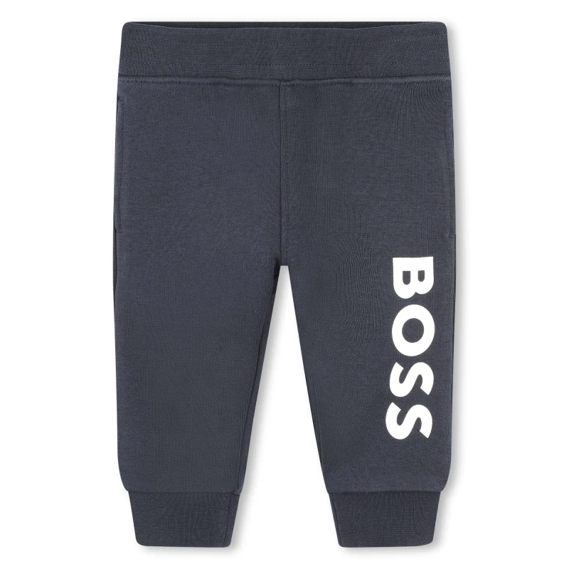 Image of Boss Kids Logo Jogging Bottoms Navy 849 male 12M