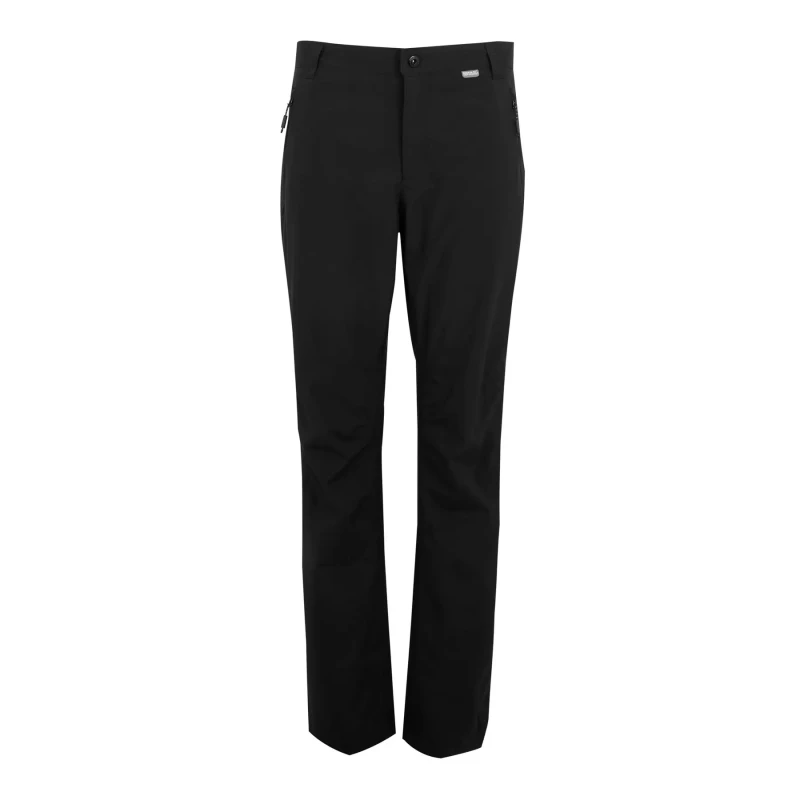 Image of Regatta Mens Dayhike IV Waterproof Walking Trousers 40R - Waist 40' (101.5cm), Inside Leg 32' Black RMJ278-800-40R