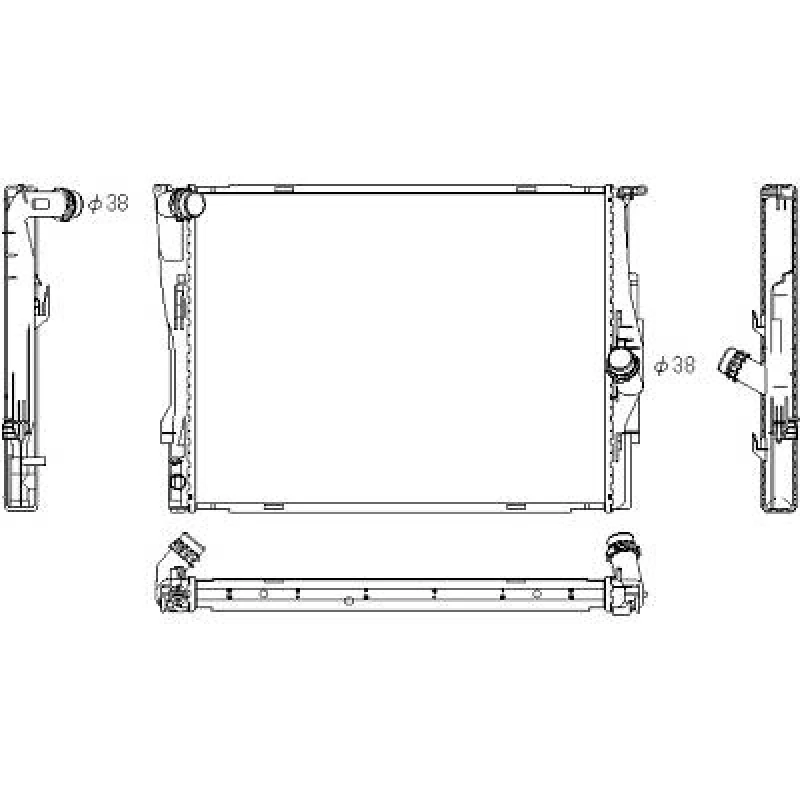 Image of Engine radiator DIEDERICHS DCM1572