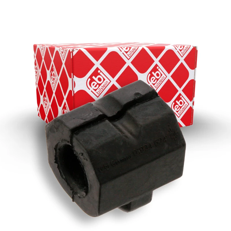 Image of FEBI BILSTEIN 01934 Stabilizer Bushes Front Axle, Rubber Rubber Anti-roll Bar Bush Kit (1334)