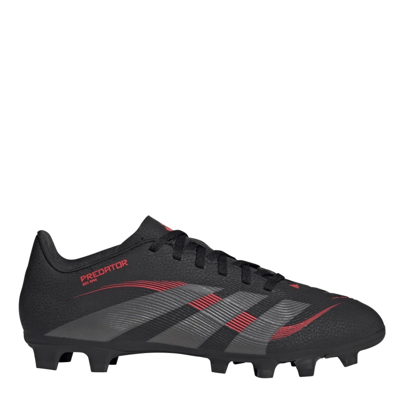 Image of adidas Predator Club Firm Ground Football Boots Black/Grey male 6 (39.3)