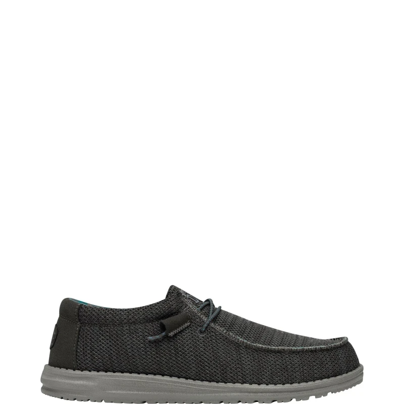 Image of Hey Dude Mens Wally Sox Slip On Trainers Shoes - UK 8 Grey male GDE2663CHA8