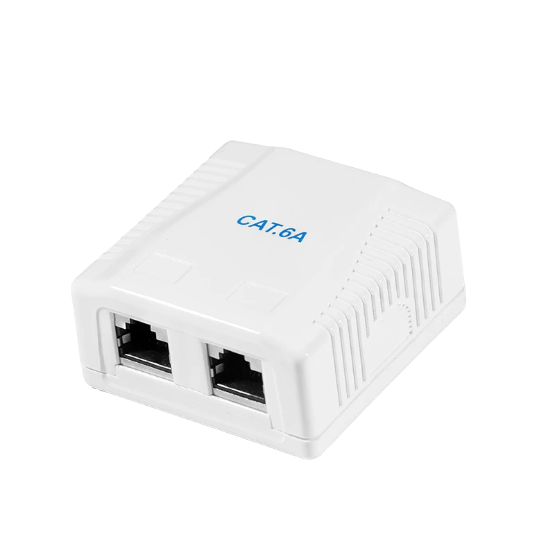 Image of LogiLink Cat.6A Surface Mounted Box 2 x RJ45. shielded