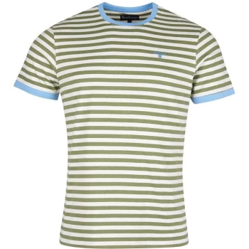 Image of Barbour Quay Stripe T-Shirt - Green