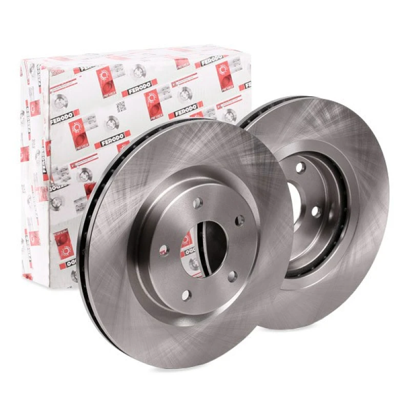 Image of FERODO DDF1589 Brake disc Vented, Oiled, without bolts/screws Brake Disc (82)