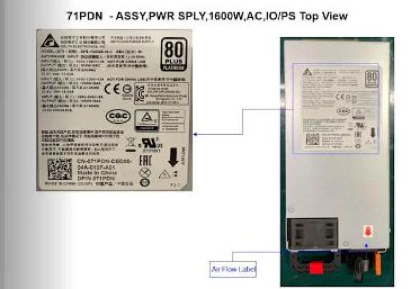 Image of DELL 1600W C power supply uni
