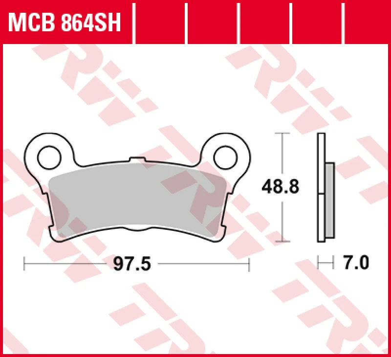 Image of TRW Lucas Sintered lining MCB864SH