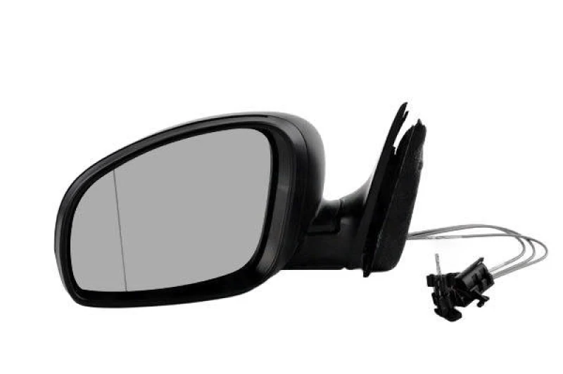 Image of JOHNS 71 02 37-1 Wing mirror Left, black, Aspherical Outside Mirror (50)