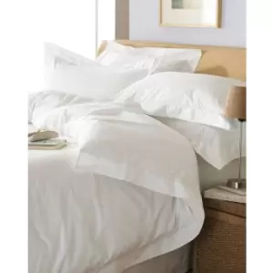 image of Oxford Duvet Set (Super King) (White) - White - Riva Home