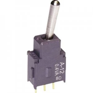 Image of NKK Switches A12AH Toggle switch 28 V DCAC 0.1 A 1 x OnOn latch