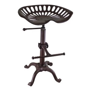 Image of Cast Iron Tractor Seat Kitchen/Bar Stool