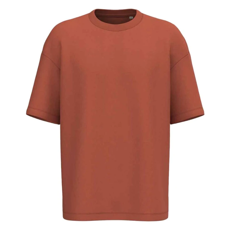 Image of Native Spirit Mens French Terry T-Shirt in Burnt Orange Size: Large Burnt Orange Male L