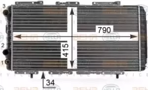 image of x1 Behr Heat Exchanger 8MK376700-564 Genuine for 8MK 376 717-281 Made in China