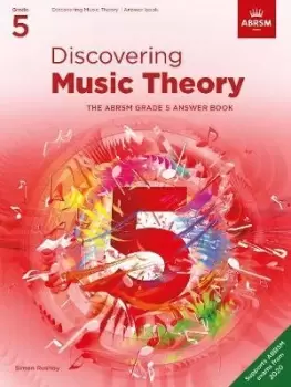 Image of Discovering Music Theory, The ABRSM Grade 5 Answer Book by ABRSM