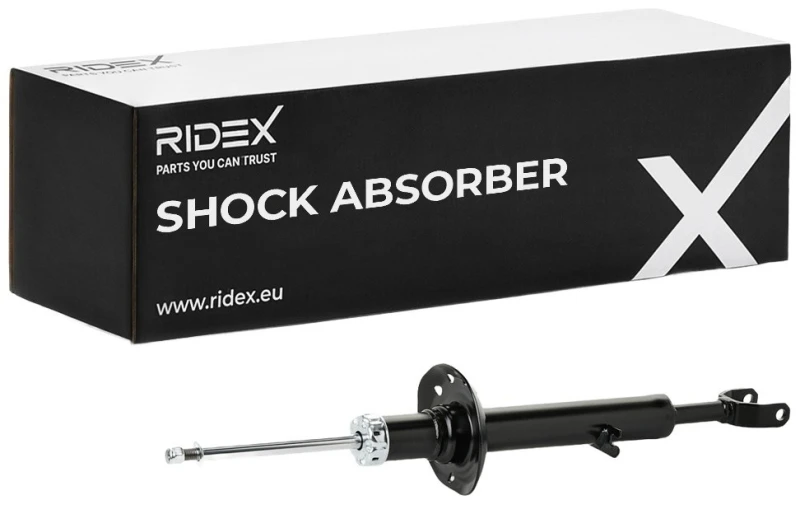 Image of RIDEX 854S1028 Shock absorber Front Axle, Gas Pressure, Twin-Tube, Suspension Strut, Bottom Fork Shock Absorber (854)